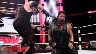 Roman Reigns vs Kane  Last Man Standing Match Raw Aug 4 2014 [upl. by Nirehs516]