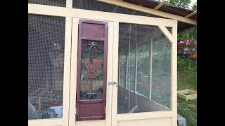 Tour of my Chicken Run Easy to Clean and MaintainIdeas of how to keep your Chickens Happy [upl. by Refenej]