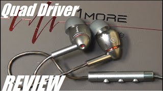 REVIEW 1More Quad Driver Earphones  Amazing HiFi InEar Headphones [upl. by Akinot]