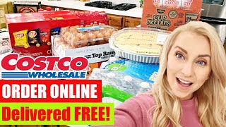 Costco Grocery Shopping How to Order ONLINE amp Get it Delivered FREE with INSTACART [upl. by Ahsienaj]