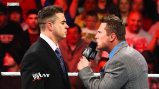 Raw A fired Alex Riley attacks The Miz [upl. by Shelba]