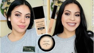 NEW WET N WILD Photo Focus Foundation Concealer  Powder FIRST IMPRESSION  REVIEW  JuicyJas [upl. by Borek]