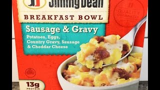 Jimmy Dean Sausage amp Gravy Breakfast Bowl Review [upl. by Fen]