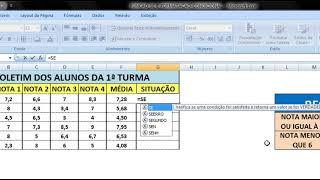 Excel 2007  Função SE  Formatação Condicional [upl. by Os19]