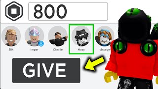 How To GIVE ROBUX To FRIENDS 2024 [upl. by Ocnarf]