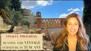 RENOVATING A RUIN Finally Progress with Builders Vintage Furniture Shopping Farmhouse Life [upl. by Leckie]