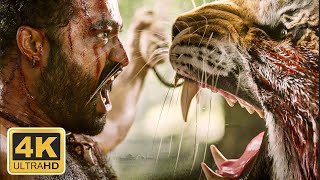 RRR  Tiger Fight Scene  Jr NTR Entry  Movie Clip 4K ULTRA HD [upl. by Selij678]