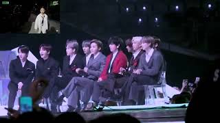 BTS reaction to Na haeun dance Male group on MMA 2019 [upl. by Aitra697]