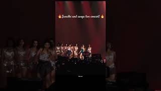 🔥Sunidhi and sanya live concert🔥shortsshortsunidhichauhan livesanyamalhotrakolkatamusic [upl. by Taffy]