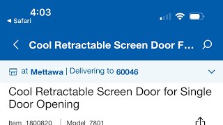 Costco Genius Cool Retractable Screen Door [upl. by Icyac]