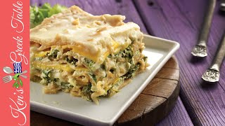 Vegetarian Lasagna  Greek Style Lasagna With Bechamel Sauce  Ken Panagopoulos [upl. by Gasperoni720]