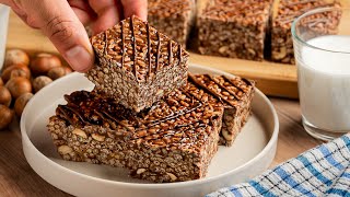 Nutella Rice Krispie Treats Recipe  NoBake Dessert [upl. by Buckden]