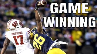 College Football Game Winning Interceptions  Part 1 [upl. by Adnauqaj543]