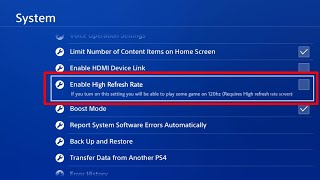 120 FPS On PS4 Pro How to get 120hz on PS4 [upl. by Kieran376]