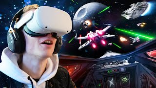 Star Wars Squadrons In VR On The Oculus Quest 2 Is A Blast [upl. by Notsuj]