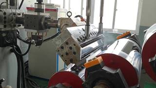 plastic Sheet Extruder Machine Automatic working for PP AND ps [upl. by Adihahs247]