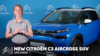 New Citroën C3 Aircross SUV  Live Show [upl. by Wilfrid737]