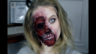 Zombie makeup  SFX TUTORIAL  quick and easy [upl. by Anoval]