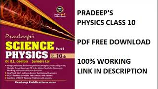 How to download Pradeeps Physics Class 10  Link in Description [upl. by Rednave]