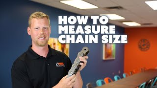 How to Measure Roller Chain Size [upl. by Paapanen]