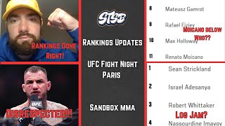 Moicano DOES Move Up UFC Paris CORRECT Rankings Updates [upl. by Oznofla]