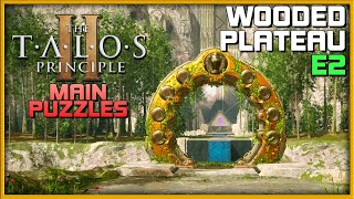 THE TALOS PRINCIPLE 2  Wooded Plateau East 2 E2 📕 Main Puzzle Guide  PCConsole Gameplay [upl. by Shaw328]