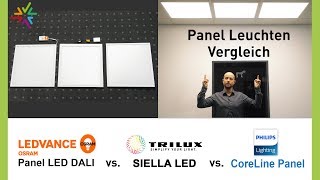 Vergleich und Test LED Panel Leuchten für Rasterdecken  Die beste Deckenleuchte für Ihr Büro [upl. by Marjie]