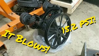 Harbor Freight 5 HP 145 PSI Twin Cylinder Air Compressor Pump Review Ive upgraded my Compressor [upl. by Wershba]