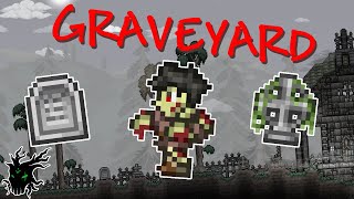 Terraria 14 Graveyard Minibiome  Journey’s End [upl. by Abby]