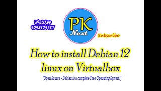 How to install Debian 12 linux on Virtualbox [upl. by Belamy329]