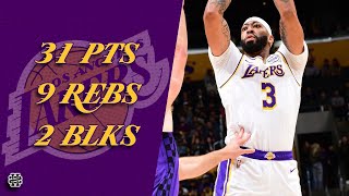 Anthony Davis 31 pts 9 rebs 2 blks vs Kings 2425 season [upl. by Jehiah]