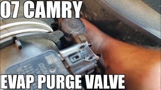 How to Replace Evap Purge Valve 2007 Toyota Camry [upl. by Maurene]