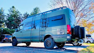 BEAST MODE  4x4 Sprinter Camper Van Custom 4wd Overland Mercedes Build VAN LIFE [upl. by Schwing]