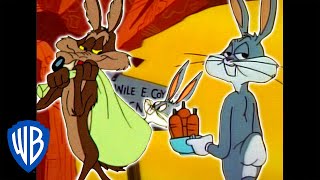 Looney Tunes  Wile E Coyote Genius vs Bugs Bunny  Classic Cartoon Compilation  WB Kids [upl. by Dorehs]