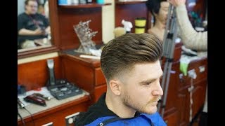 Low Fade Undercut with Pompadour Tutorial by MC Barber [upl. by Debora619]