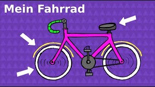 Deutsch lernen Mein Fahrrad  learning German my bike [upl. by Luz518]