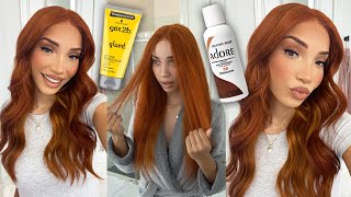 Transforming my Orange Wig to the Perfect Ginger Color [upl. by Llehcear]