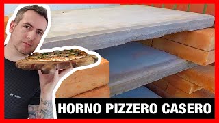 HORNO DE PIZZA CASERO CON LADRILLOS [upl. by Nna]