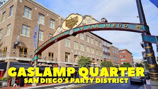 Gaslamp District San Diego  Daytime Walking Tour 4K UHD [upl. by Berthe460]