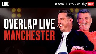 Roy Keane ROASTS Gary Neville Over Mini Retirement  The Overlap on Tour Manchester [upl. by Ettenowtna]