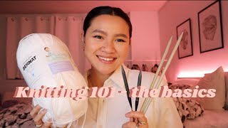 knitting 101 basics of what you need to know  tutorial [upl. by Acirrehs]