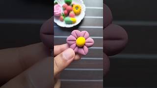 How to make clay flower Clay art clay work trending shorts foryou viral funk claycrafts diy [upl. by Milore]