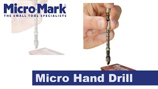 How To Use The Micro Hand Drill by MicroMark [upl. by Miriam]