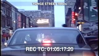 Yonge Street Ultra Rare  Toronto  Driving Tour  Early 1980s [upl. by Kirtley]