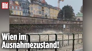 Hochwasser in Europa Die Flutwelle hat Wien erreicht [upl. by Woodcock]