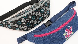 How to sew a Classic Fanny Pack Detailed Instructions by learncreatesew [upl. by Lauritz562]