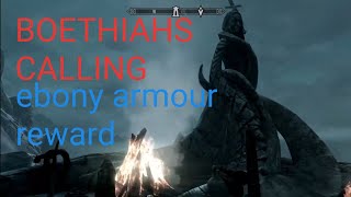 SKYRIM  BOETHIAHS CALLING quest ebony mail armour reward [upl. by Celestia]