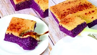 Ube Biko De Yema I Ube Biko With Yema Topping [upl. by Zebulon]