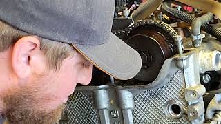 2010 equinox timing chain repair and enginetransmission installation [upl. by Desta40]