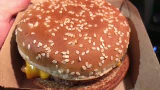 McDonald’s Fresh Beef Quarter Pounder Review [upl. by Aderb]